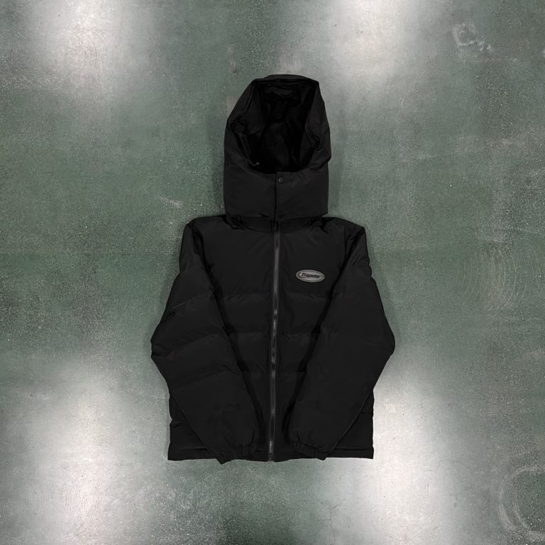 Trapstar Hyperdrive Puffer TRIPLE BLACK detachable hood - Y2K Supplier